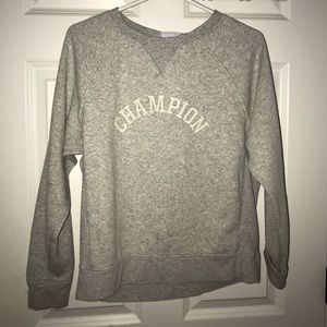 Grey champion sweatshirt
